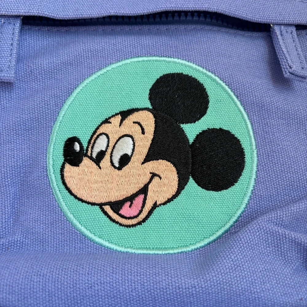 Disney Parks Backpack Mickey Mouse Carton Pals Lavender Book Bag Travel EUC